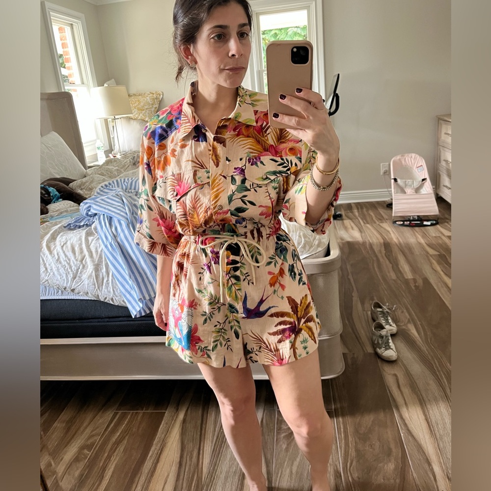 Zimmermann Tropicana Utility Playsuit Romper
